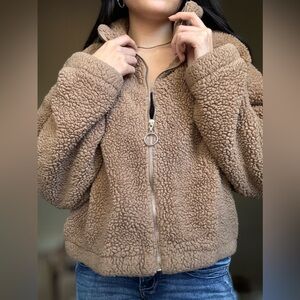 Timing Tan Sherpa Jacket